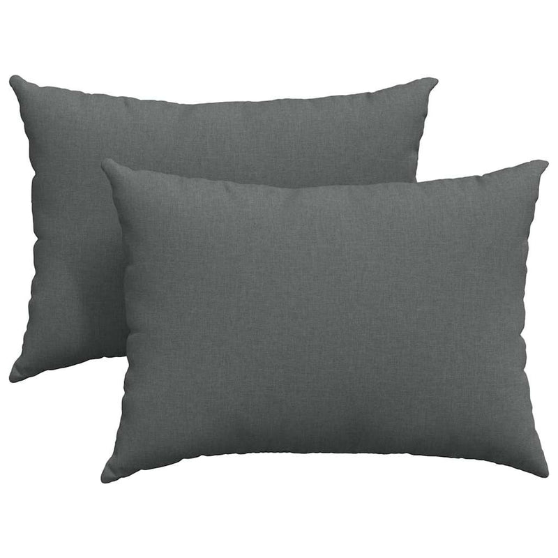 Chargez l'image dans la visionneuse de la galerie, Vidaxl sofa kussens 2 pcs donkergrijs 70 x 50 cm stof
