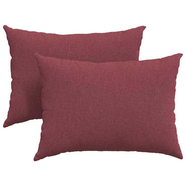 Vidaxl sofa kussens 2 pcs wijnrood 70 x 50 cm stof