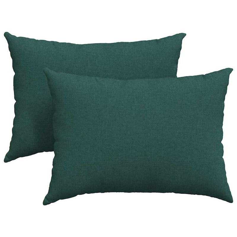 Afbeelding laden in galerijviewer, Vidaxl sofa kussens 2 pcs donkergroen 70 x 50 cm stof
