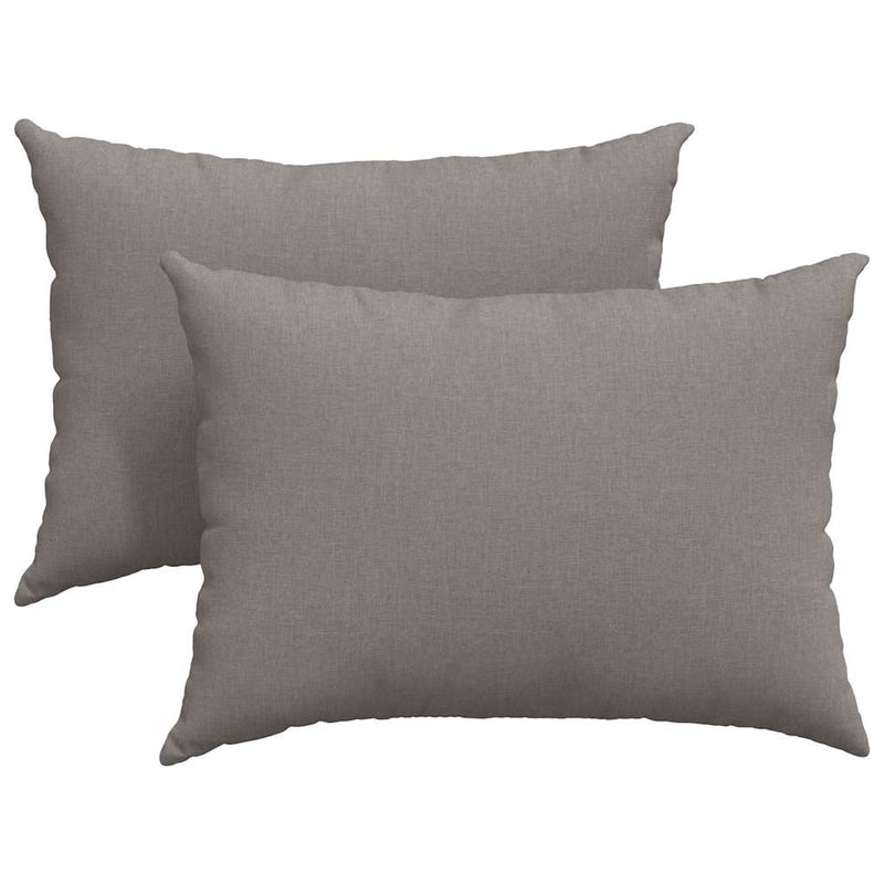 Afbeelding laden in galerijviewer, Vidaxl sofa kussens 2 pcs taupe 70 x 50 cm stof
