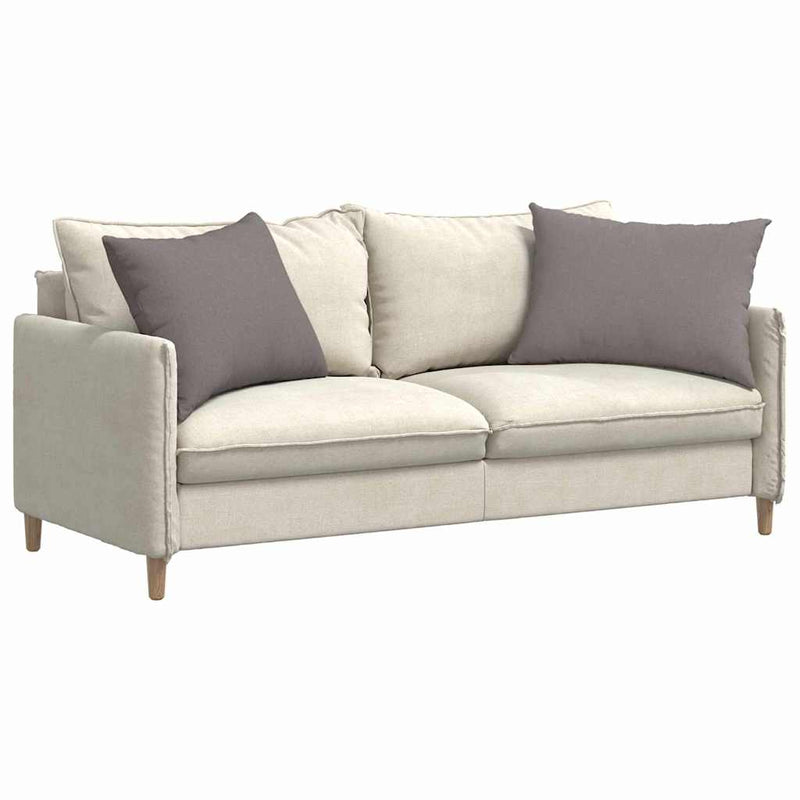 Afbeelding laden in galerijviewer, Vidaxl sofa kussens 2 pcs taupe 70 x 50 cm stof
