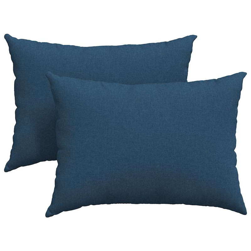 Chargez l'image dans la visionneuse de la galerie, Vidaxl sofa kussens 2 pcs blauw 70 x 50 cm stof

