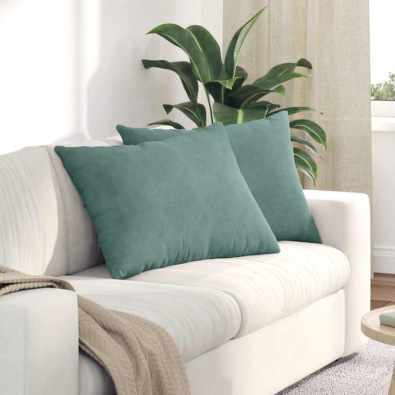 Afbeelding laden in galerijviewer, Vidaxl sofa kussens 2 stuks zeegroen 70 x 50 cm cordstof
