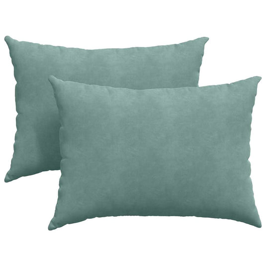 Vidaxl sofa kussens 2 stuks zeegroen 70 x 50 cm cordstof