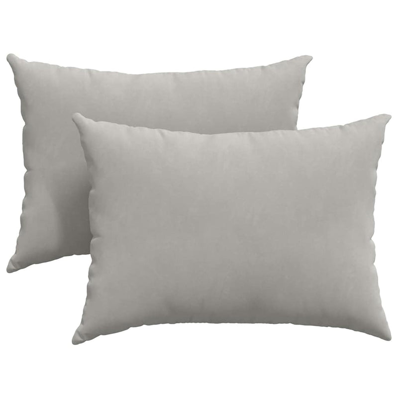 Afbeelding laden in galerijviewer, Vidaxl sofa kussens 2 stuks lichtgrijs 70 x 50 cm stof
