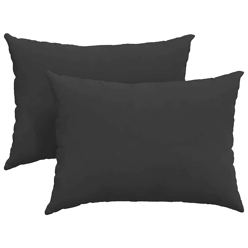Afbeelding laden in galerijviewer, Vidaxl sofa kussens 2 stuks zwart 70 x 50 cm stof
