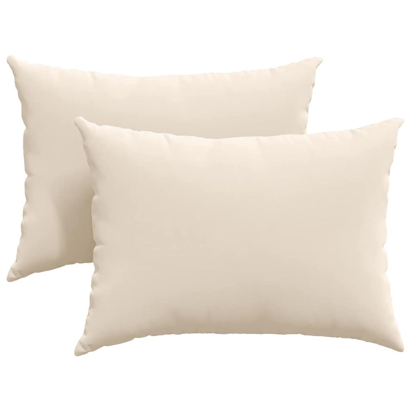 Afbeelding laden in galerijviewer, Vidaxl sofa kussens 2 stuks beige 70 x 50 cm stof
