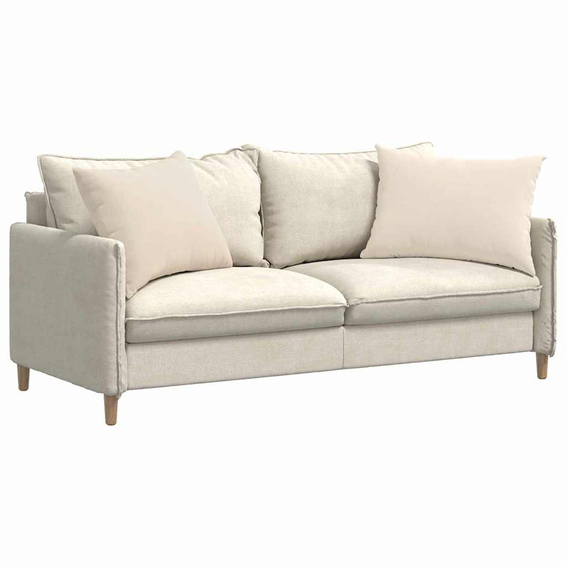 Afbeelding laden in galerijviewer, Vidaxl sofa kussens 2 stuks beige 70 x 50 cm stof
