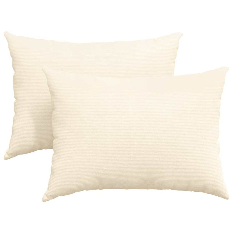 Afbeelding laden in galerijviewer, Vidaxl sofa kussens 2 stuks crème 70 x 50 cm cordstof
