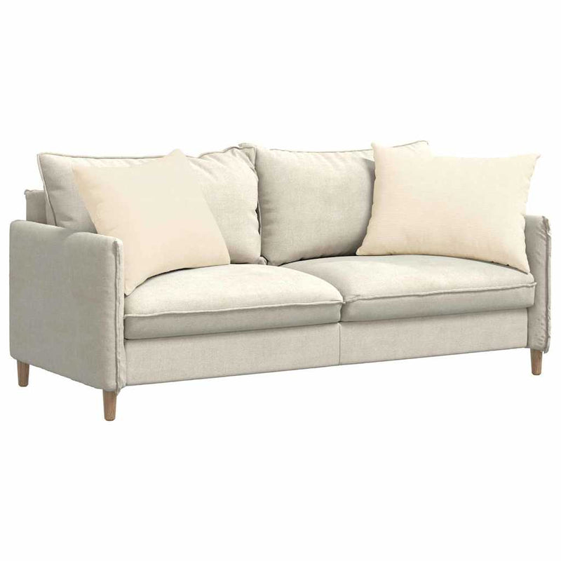 Afbeelding laden in galerijviewer, Vidaxl sofa kussens 2 stuks crème 70 x 50 cm cordstof
