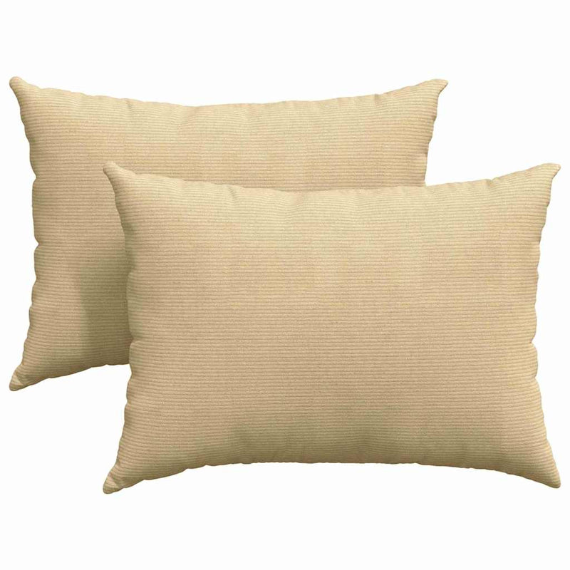 Afbeelding laden in galerijviewer, Vidaxl sofa kussens 2 stuks grijs groen 70 x 50 cm cordstof
