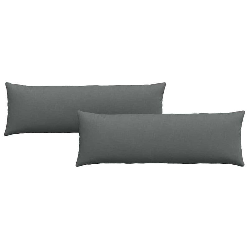 Afbeelding laden in galerijviewer, Vidaxl sofa kussens 2 pcs donkergrijs 120 x 40 cm stof
