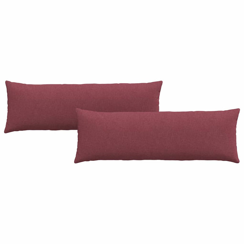 Chargez l'image dans la visionneuse de la galerie, Vidaxl sofa kussens 2 pcs wijnrood 120 x 40 cm stof
