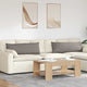 Vidaxl sofa kussens 2 st stof taupe 120 x 40 cm