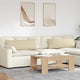 Vidaxl sofa kussens 2 st stof crème 120 x 40 cm