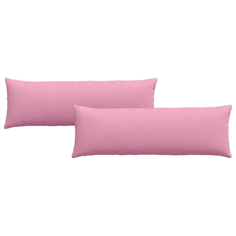 Afbeelding laden in galerijviewer, Vidaxl sofa kussens 2 pcs roze 120 x 40 cm stof
