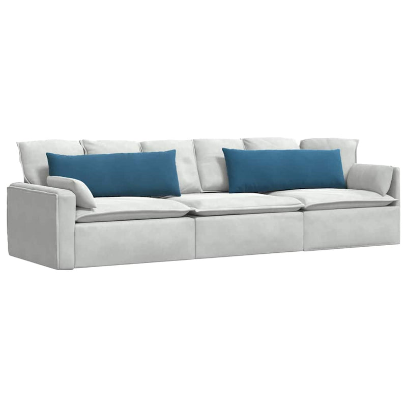 Afbeelding laden in galerijviewer, Vidaxl sofa kussens 2 stuks blauw 120 x 40 cm cordstof
