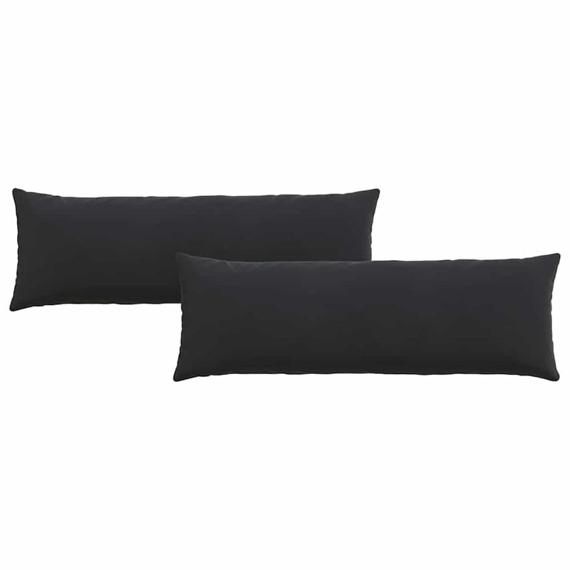 Afbeelding laden in galerijviewer, Vidaxl sofa kussens 2 stuks zwart 120 x 40 cm cordstof
