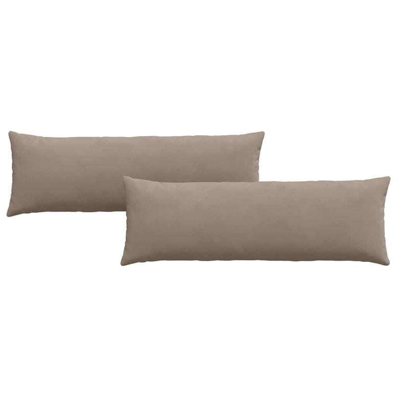 Afbeelding laden in galerijviewer, Vidaxl sofa kussens 2 stuks taupe 120 x 40 cm stof
