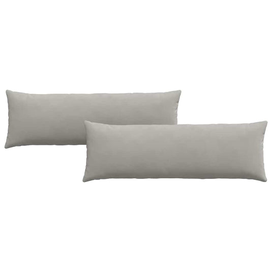 Vidaxl sofa kussens 2 stuks lichtgrijs 120 x 40 cm stof
