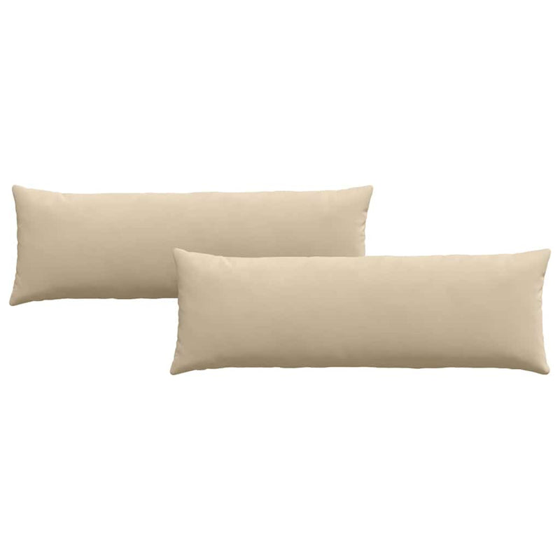 Afbeelding laden in galerijviewer, Vidaxl sofa kussens 2 stuks crème 120 x 40 cm stof

