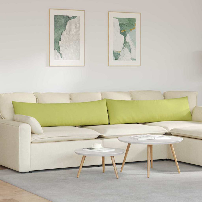 Afbeelding laden in galerijviewer, Vidaxl sofa kussens 2 pcs lichtgroen 145 x 40 cm stof
