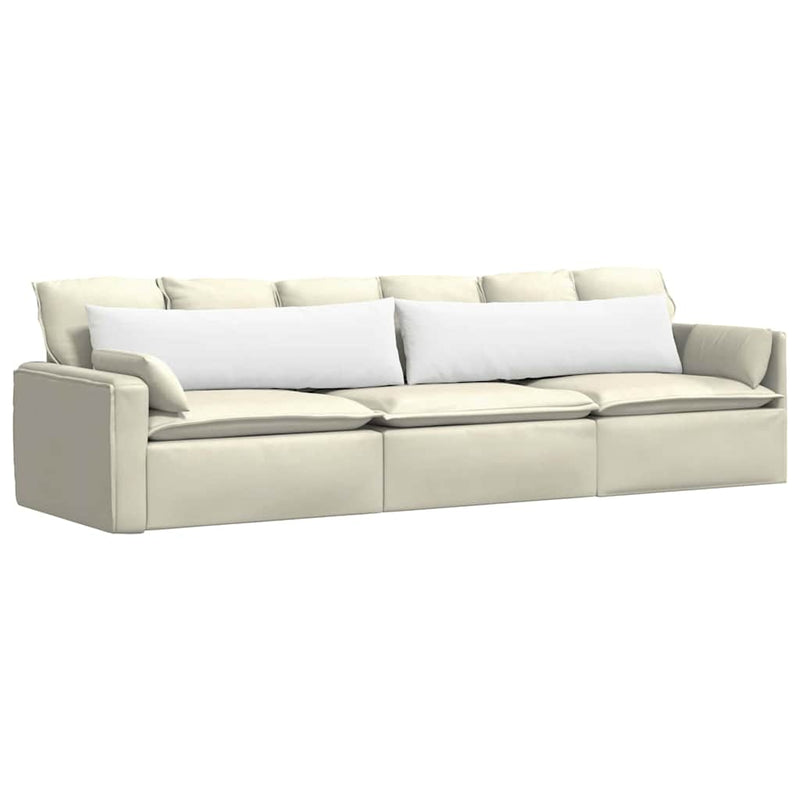 Afbeelding laden in galerijviewer, Vidaxl sofa kussens 2 pcs wit 145 x 40 cm stof
