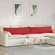 Vidaxl sofa kussens 2 st stof rood 145 x 40 cm