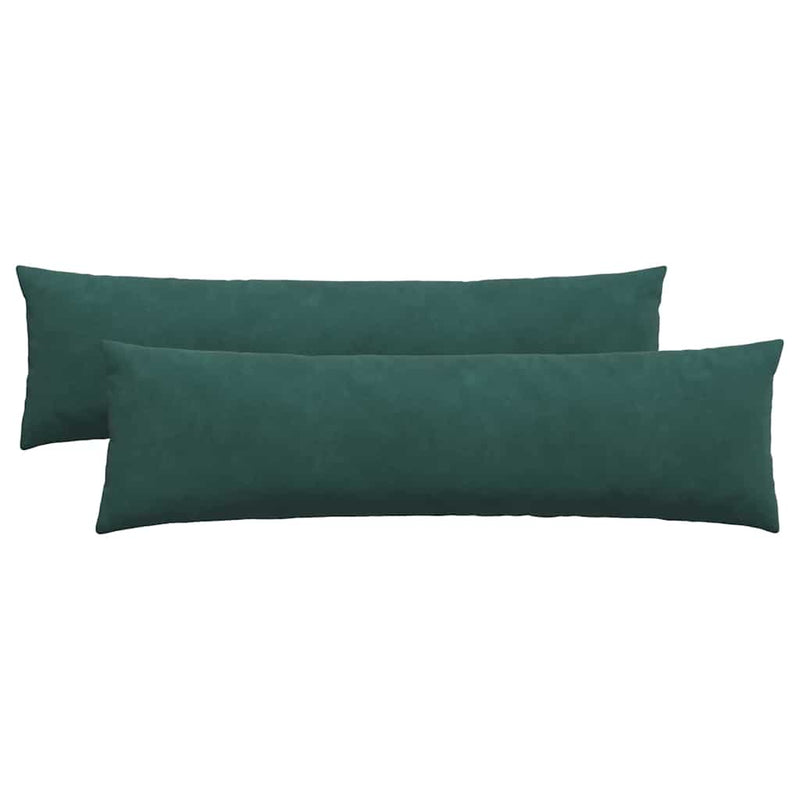 Afbeelding laden in galerijviewer, Vidaxl sofa kussens 2 stuks donkergroen 145 x 40 cm cordstof
