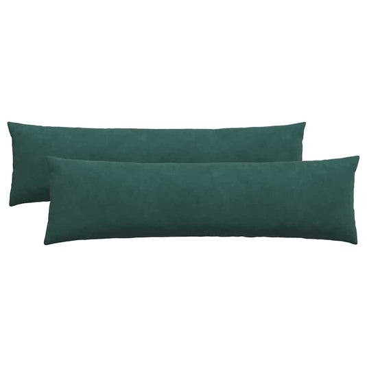 Vidaxl sofa kussens 2 stuks donkergroen 145 x 40 cm cordstof