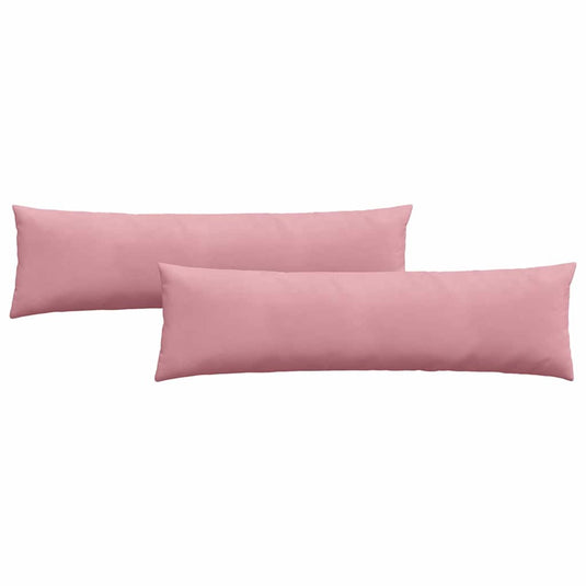 Vidaxl sofa kussens 2 stuks roze 145 x 40 cm cordstof