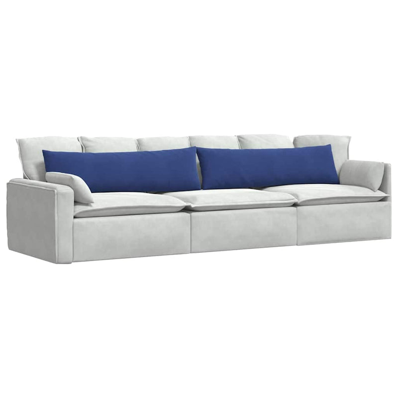 ギャラリービューアに画像をロードする, Vidaxl sofa kussens 2 stuks politieblauw 145 x 40 cm cordstof

