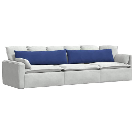 Vidaxl sofa kussens 2 stuks politieblauw 145 x 40 cm cordstof