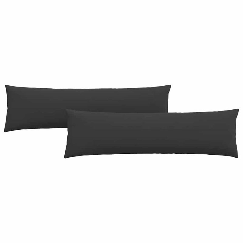ギャラリービューアに画像をロードする, Vidaxl sofa kussens 2 stuks zwart 145 x 40 cm stof
