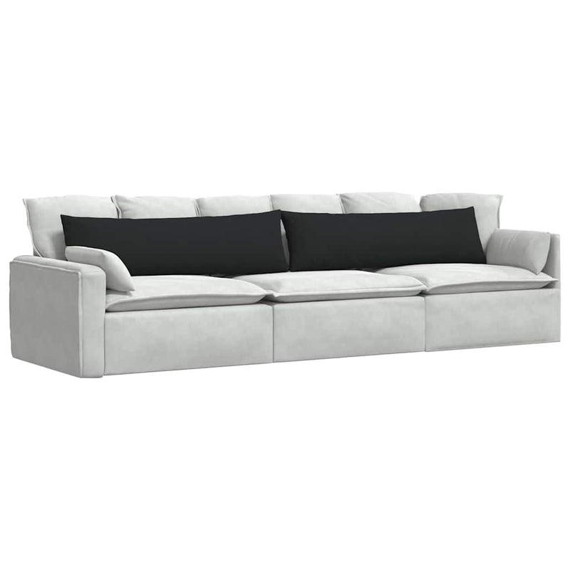 ギャラリービューアに画像をロードする, Vidaxl sofa kussens 2 stuks zwart 145 x 40 cm stof
