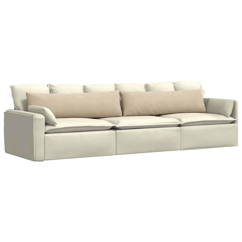 ギャラリービューアに画像をロードする, Vidaxl sofa kussens 2 stuks crème 145 x 40 cm stof
