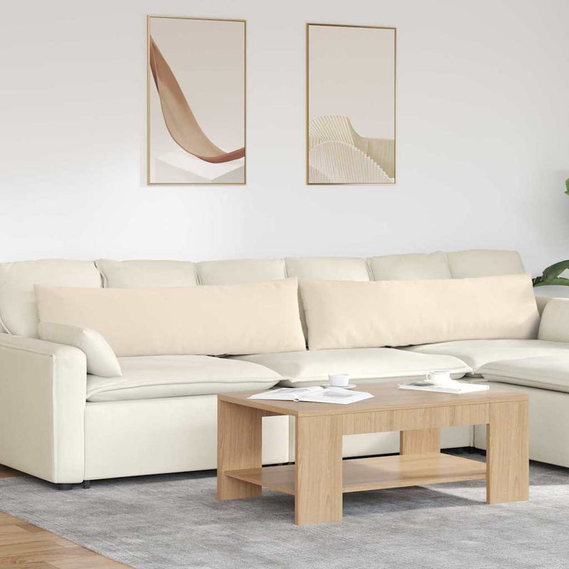 ギャラリービューアに画像をロードする, Vidaxl sofa kussens 2 stuks beige 145 x 40 cm stof
