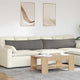 Vidaxl sofa kussens 2 stuks lichtgrijs 145 x 40 cm cordstof