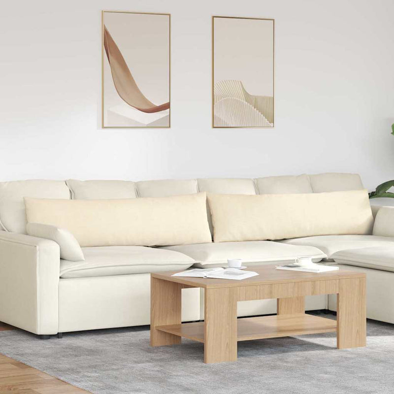 ギャラリービューアに画像をロードする, Vidaxl sofa kussens 2 stuks crème 145 x 40 cm cordstof
