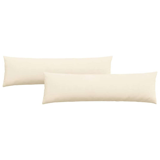 Vidaxl sofa kussens 2 stuks crème 145 x 40 cm cordstof