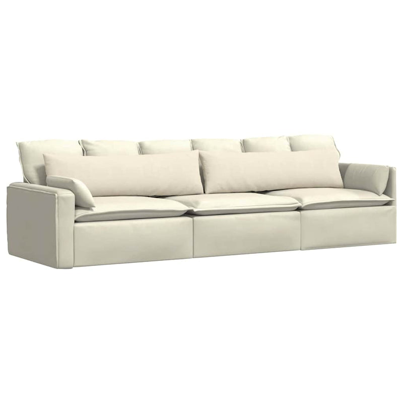 ギャラリービューアに画像をロードする, Vidaxl sofa kussens 2 stuks crème 145 x 40 cm cordstof
