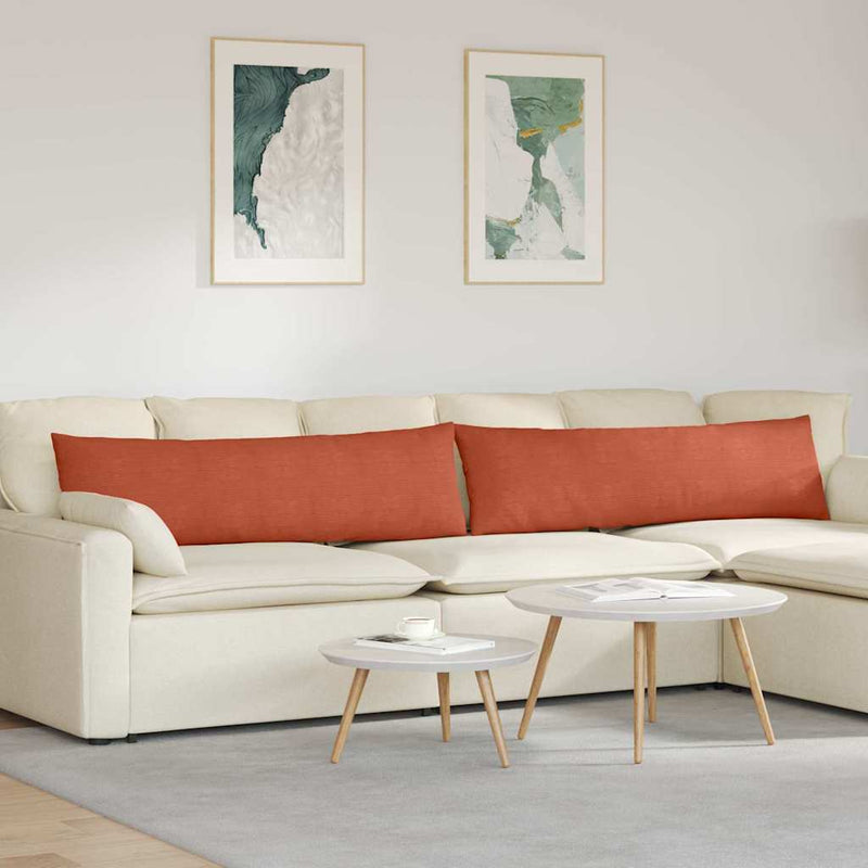 ギャラリービューアに画像をロードする, Vidaxl sofa kussens 2 stuks rood-oranje 145 x 40 cm cordstof
