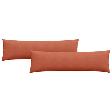 Vidaxl sofa kussens 2 stuks rood-oranje 145 x 40 cm cordstof