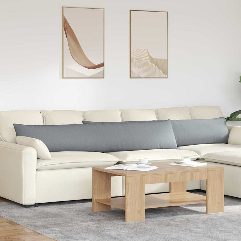 ギャラリービューアに画像をロードする, Vidaxl sofa kussens 2 pcs lichtgrijs 200 x 40 cm stof
