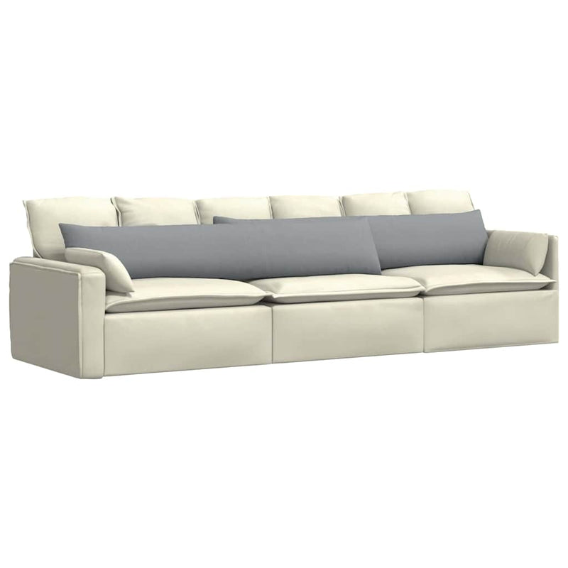 ギャラリービューアに画像をロードする, Vidaxl sofa kussens 2 pcs lichtgrijs 200 x 40 cm stof
