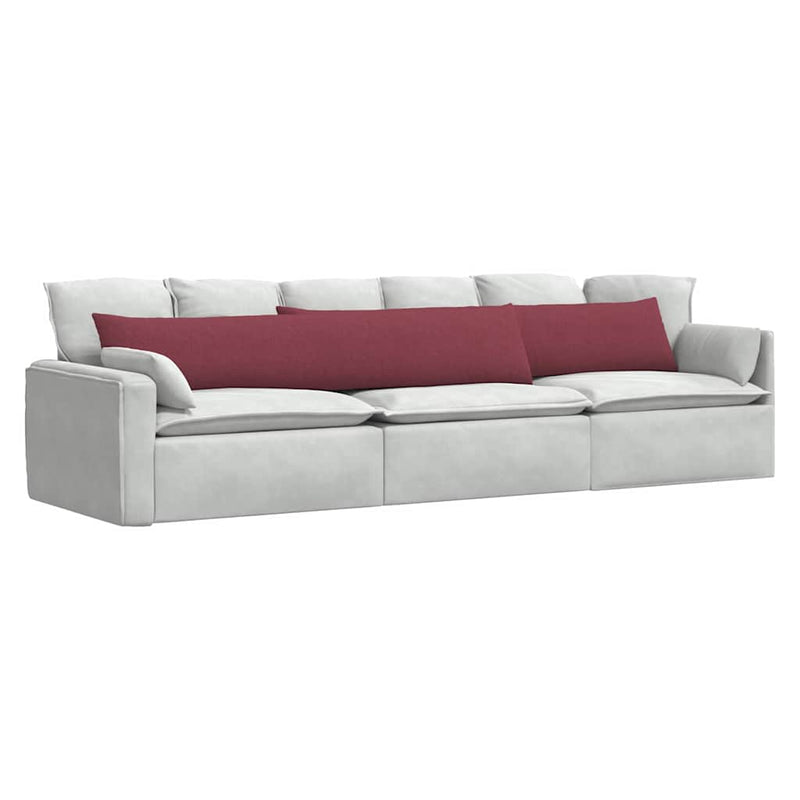 ギャラリービューアに画像をロードする, Vidaxl sofa kussens 2 pcs wijnrood 200 x 40 cm stof
