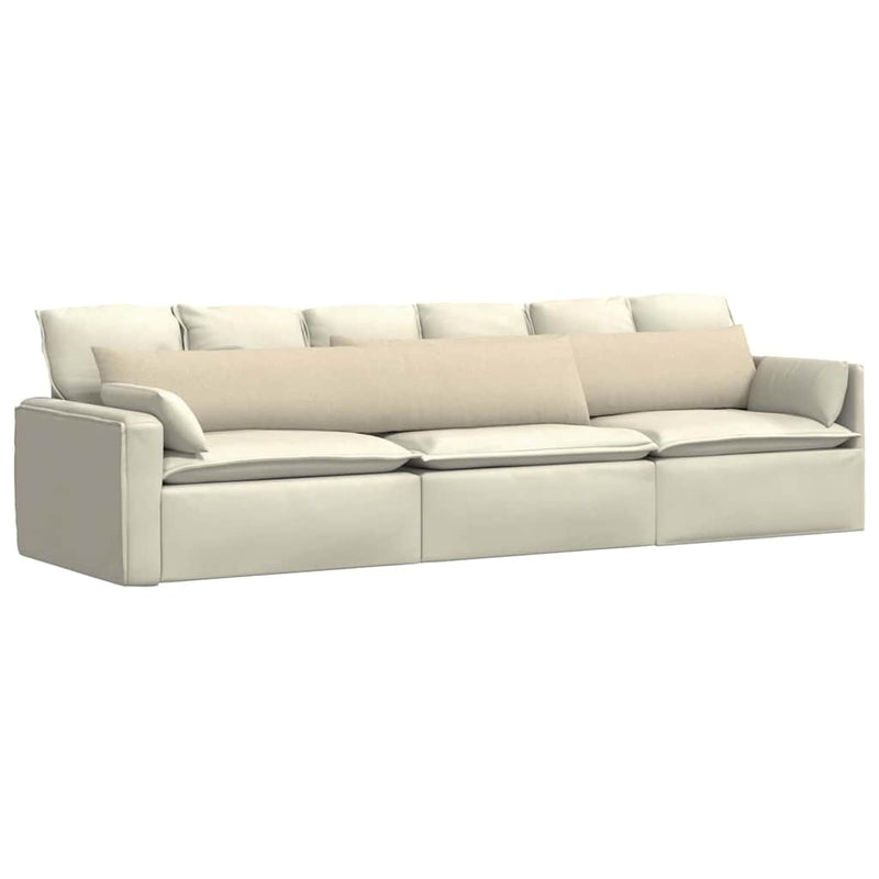 ギャラリービューアに画像をロードする, Vidaxl sofa kussens 2 pcs crème 200 x 40 cm stof
