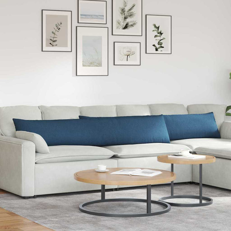 ギャラリービューアに画像をロードする, Vidaxl sofa kussens 2 pcs blauw 200 x 40 cm stof
