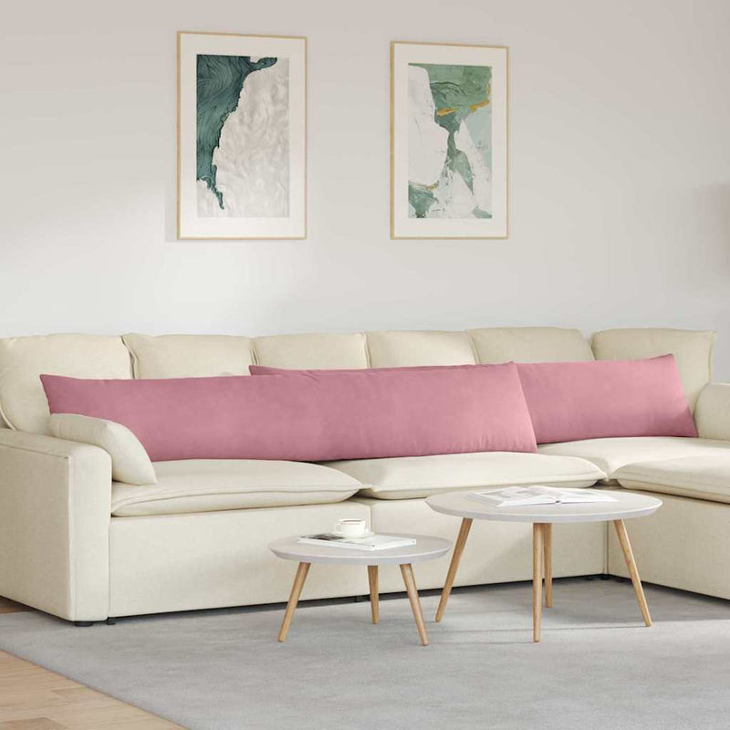 ギャラリービューアに画像をロードする, Vidaxl sofa kussens 2 stuks roze 200 x 40 cm cordstof
