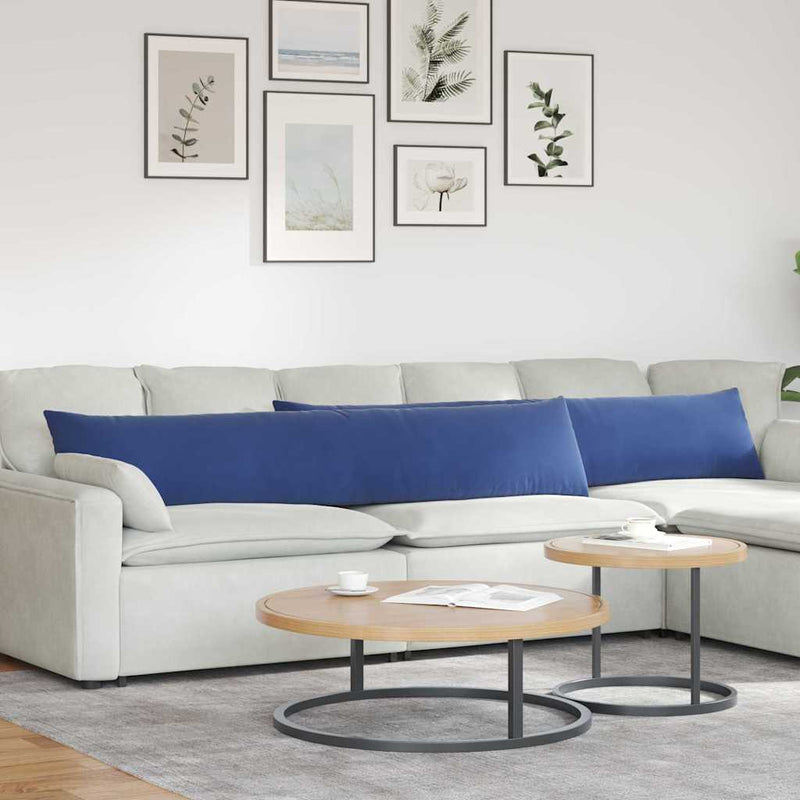 ギャラリービューアに画像をロードする, Vidaxl sofa kussens 2 stuks politieblauw 200 x 40 cm cordstof
